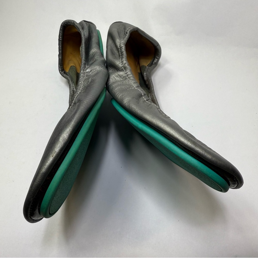 Tieks Silver Leather Ballet Flats size 11 - Picture 9 of 11